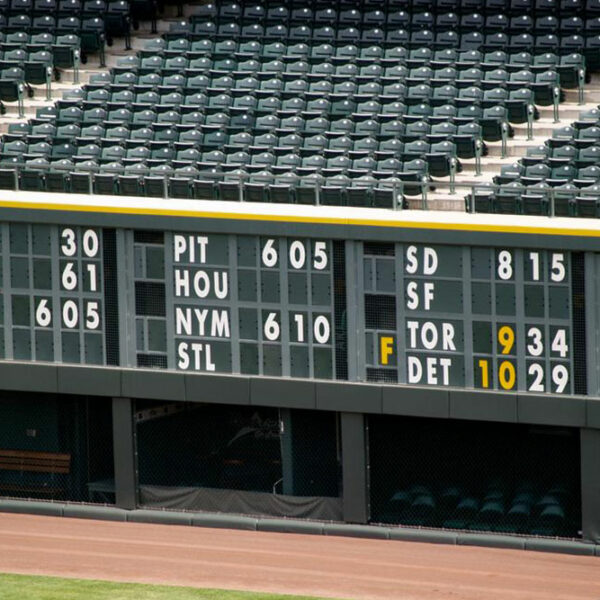 Early scoreboards and the electronic scoreboard