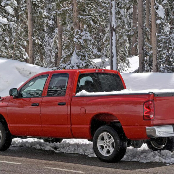 Using tonneau cover for protection of goods